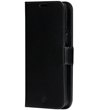 lynge iphone 14 pro and pro max leather case black closed profile  