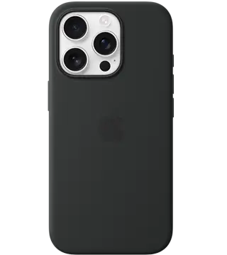 capa silicone magsafe iphone 16 pro preto costas  .