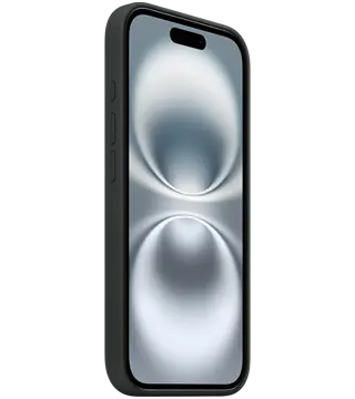 capa silicone magsafe iphone 16 preto perfil  .