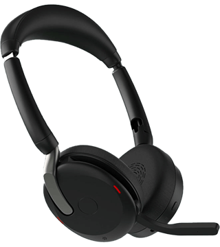 Jabra Headset Evolve2 65 Flex jabra evolve3 65 flex preto perfil