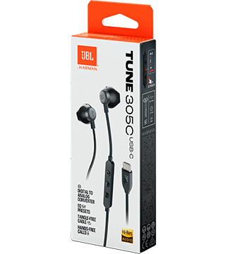 auriculares jbl t305c preto embalagem  