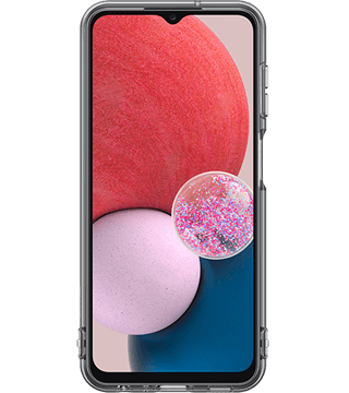 capa soft clear samsung galaxy a13 preto frente  