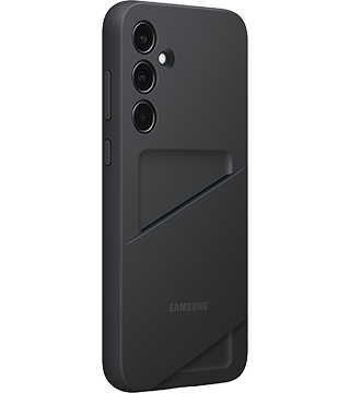 capa com bolso para cartoes galaxy a35 preto perfil  