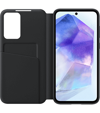 Capa Smart View Samsung Galaxy A55 capa smart view samsung galaxy a55 preto aberto