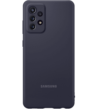 capa silicone samsung galaxy a72 preto costas  