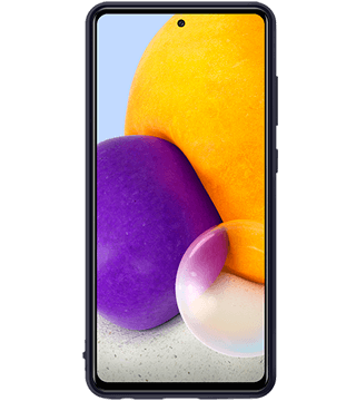 capa silicone samsung galaxy a72 preto frente  