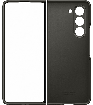 capa samsung galaxy z fold5 com caneta preto costas aberta  