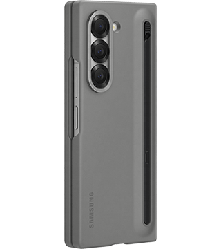 capa s pen samsung galaxy fold6 cinzento costas  
