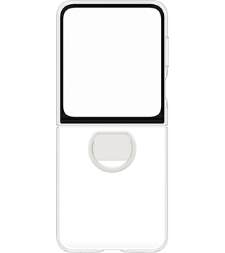 capa transparente com anel samsung galaxy flip6 aberto  