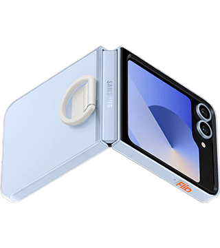 capa transparente com anel samsung galaxy flip6 costas  