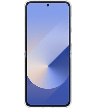 capa transparente com anel samsung galaxy flip6 frente aberto  