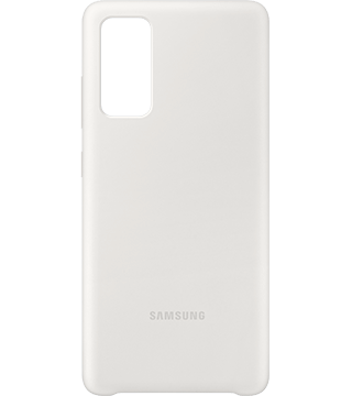 samsung silicone cover galaxy s20 fe branco costas  