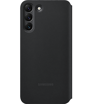 samsung clear view cover galaxy s22 plus preto costas  