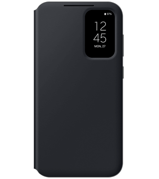 Capa Smart View Wallet Samsung Galaxy S23 FE capa smart view wallet samsung galaxy s23 fe preto frente fechada