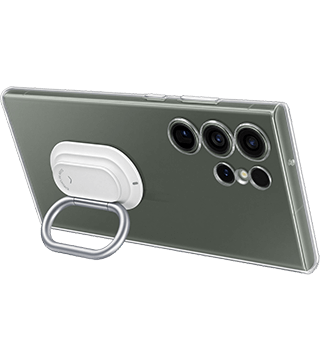 Capa Samsung Stand c/ Anel para Galaxy S23 Ultra capa samsung stand com anel para galaxy s23 ultra transparente deitado