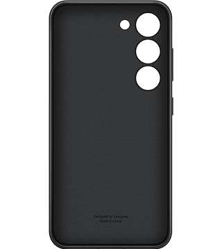 Capa Samsung em Pele para Galaxy S23 capa samsung pele para galaxy s23 preto frente