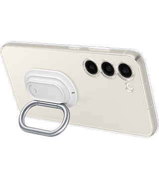 capa samsung stand com anel para galaxy s23 transparente deitado perfil  