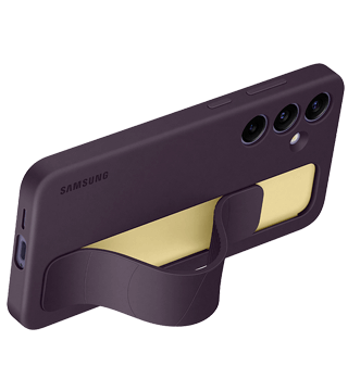 Capa Samsung Galaxy S24+ com Suporte e Fita capa samsung galaxy s24 plus suporte fita costas deitado