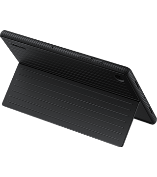 samsung protect stand cover galaxy tab a8 preto deitado costas  