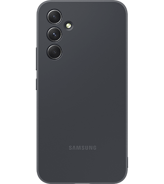 capa silicone samsung galaxy a54 preto costas  