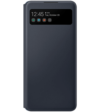 capa smart view samsung galaxy a42 preto frente  
