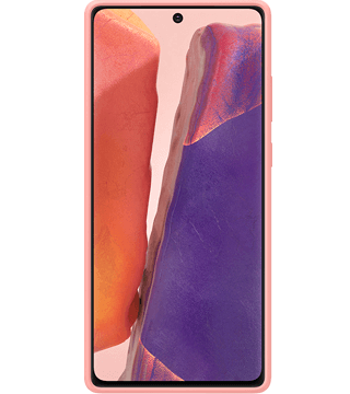 capa silicone samsung note20 bronze frente  