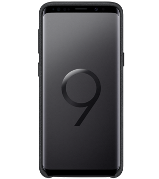 capa pele alcantara samsung galaxy s9 detalhe frente preto