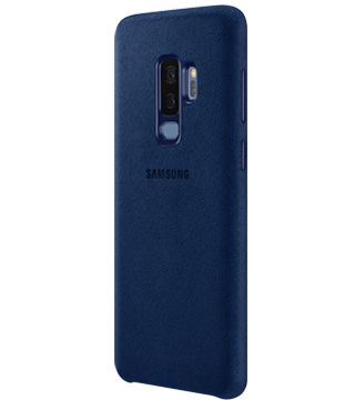 capa pele alcantara samsung galaxy s9 plus detalhe lado azul