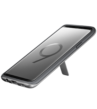 capa protecao samsung galaxy s9 plus detalhe frente suporte prata