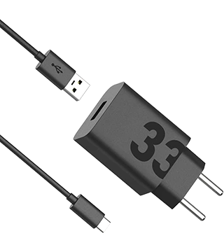 Adaptador de corrente TurboPower 33W + Cabo carregamento USB-A/USB-C