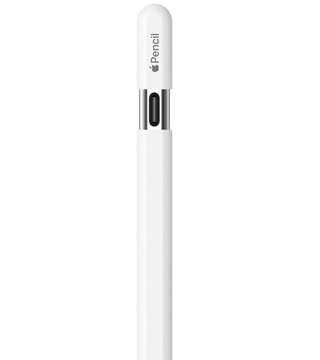 apple pencil usb c branco frente pormenor  