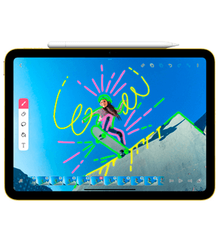 apple pencil usb c branco tablet  