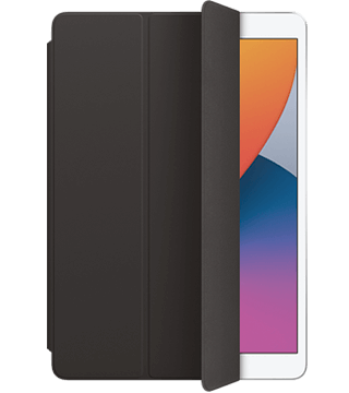 apple smart cover ipad preto semi aberta  