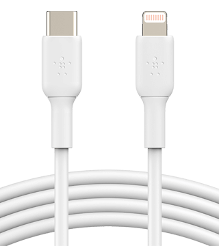 cabo carregamento belkin usb c lightning 1m branco cabo  