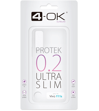 Capa 4 OK Ultra Slim para Vivo Y11s capa 4 ok ultra slim vivo y11s transparente caixa