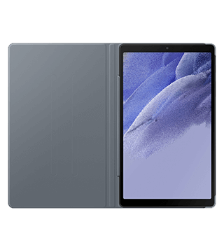 capa samsung book cover galaxy tab a7 lite cinzento aberto frente  .jpg