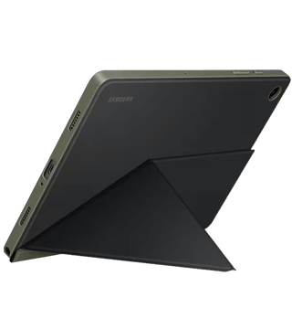 capa samsung book cover tab a9 plus preto costas  