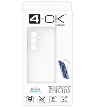 capa silicone 4 ok ultra slim galaxy a14 4g 5g transparente caixa  