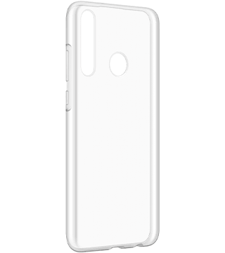 capa silicone huawei y6p transparente frente lado esquerdo  