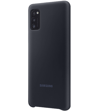capa silicone samsung galaxy a41 preto perfil  