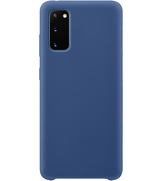 capa silicone samsung galaxy s20 azul frente  