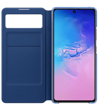 Capa Smart View para Samsung Galaxy S10 Lite capa smart view samsung galaxy s10 lite preto aberto