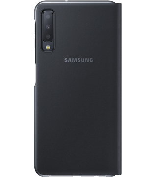 capa flip samsung galaxy a7 detalhe costas preto