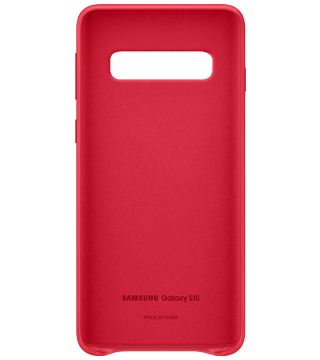 capa pele samsung galaxy s10 detalhe costas encarnado