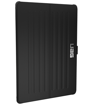 capa robusta uag metropolis ipad 12 9 detalhe lado preto