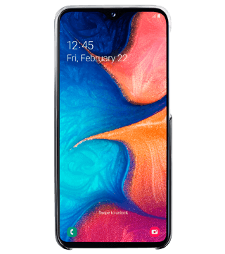 capa samsung galaxy a20e gradiente detalhe preto