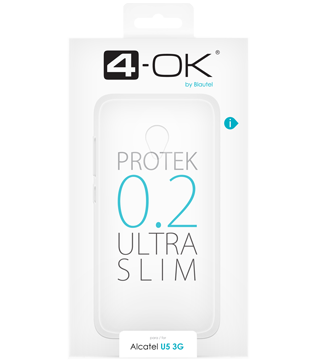 capa silicone alcatel u5 3g detalhe caixa transparente