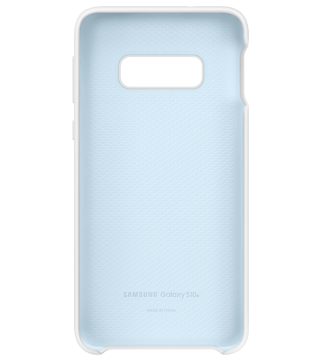 capa silicone samsung galaxy s10e detalhe costas branco
