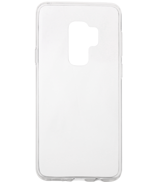 capa silicone samsung galaxy s9 plus detalhe frente transparente