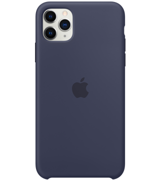 capa silicone apple iphone 11 pro max azul meia noite camera  